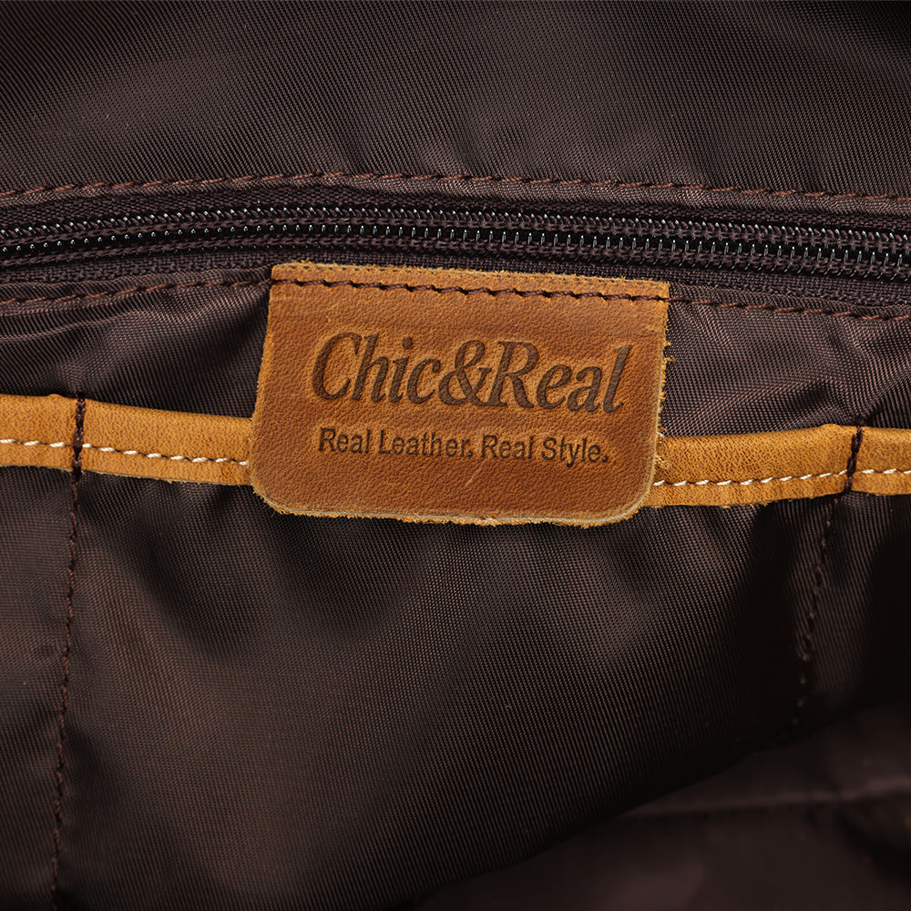 Handmade Crazy Horse Genuine Leather Duffle Bag for Men