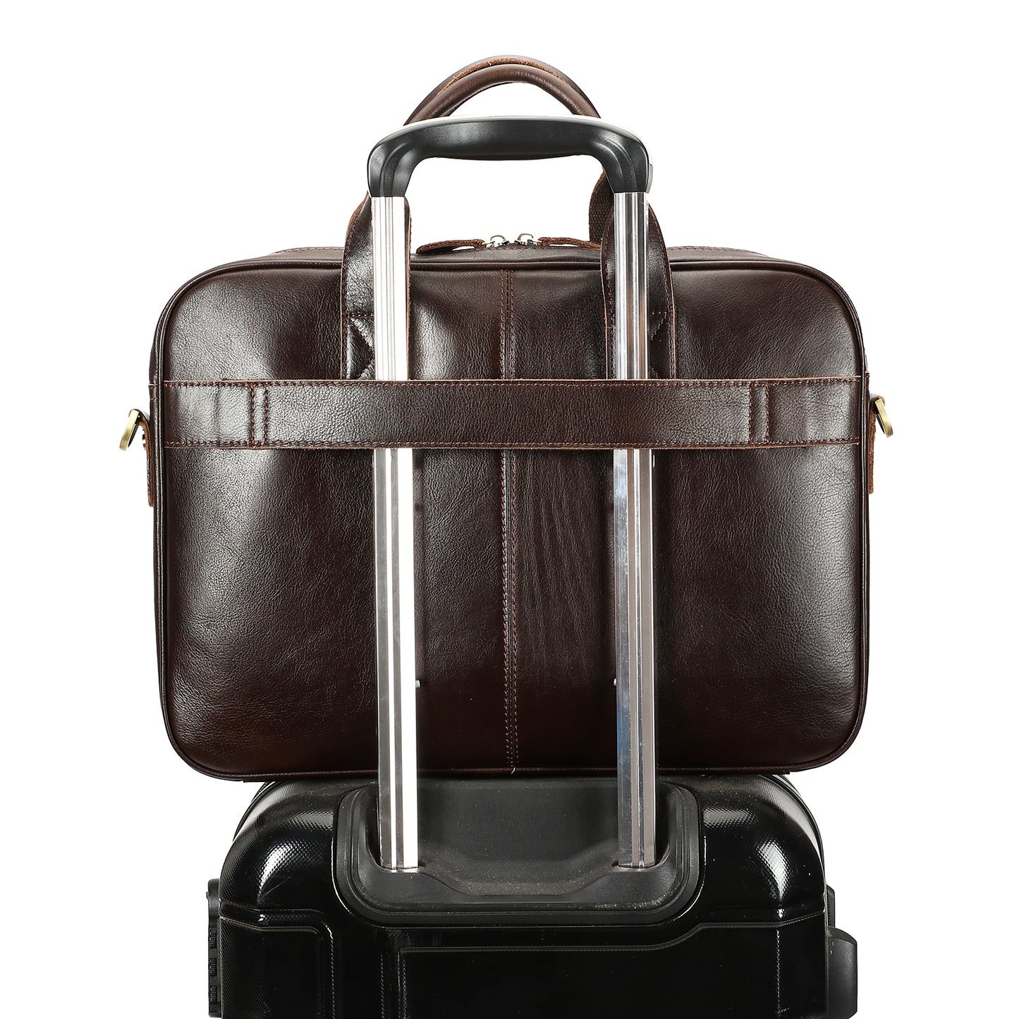 Men Genuine Leather Business Briefcase