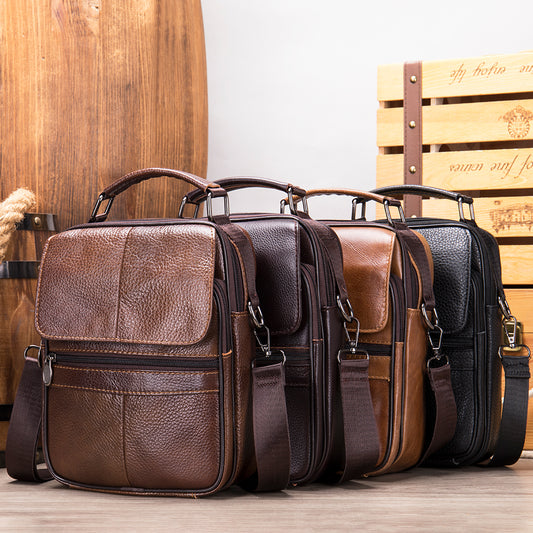 Men Genuine Leather Small Crossbody Bags