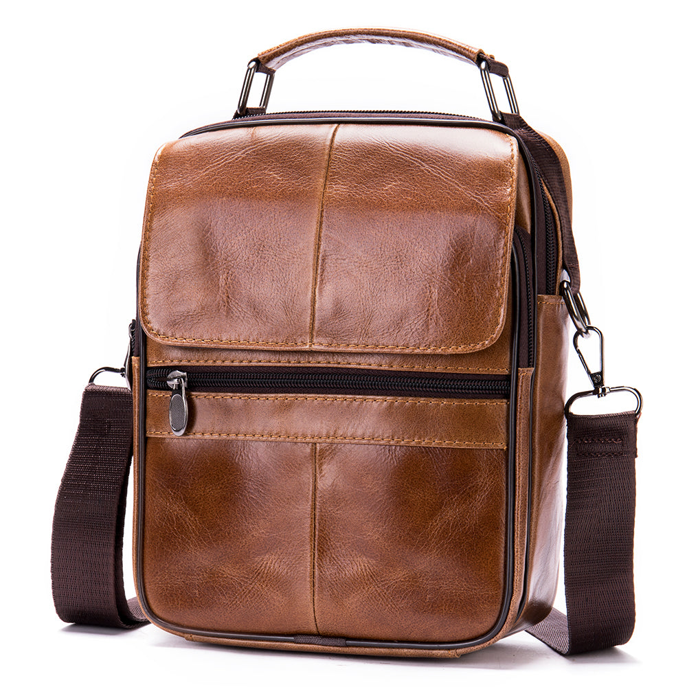 Men Genuine Leather Small Crossbody Bags