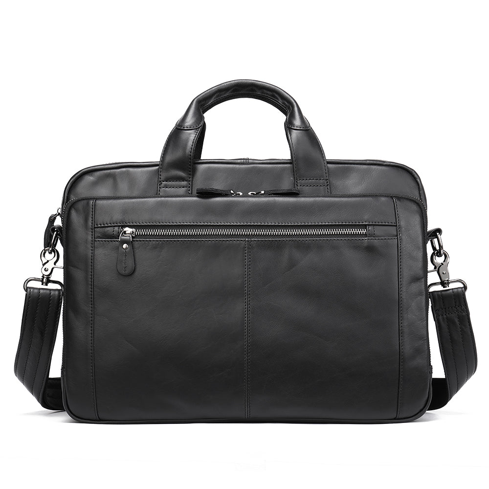 Men Genuine Leather Business Briefcase