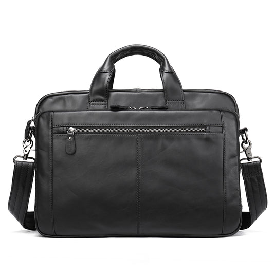 Men Genuine Leather Business Briefcase