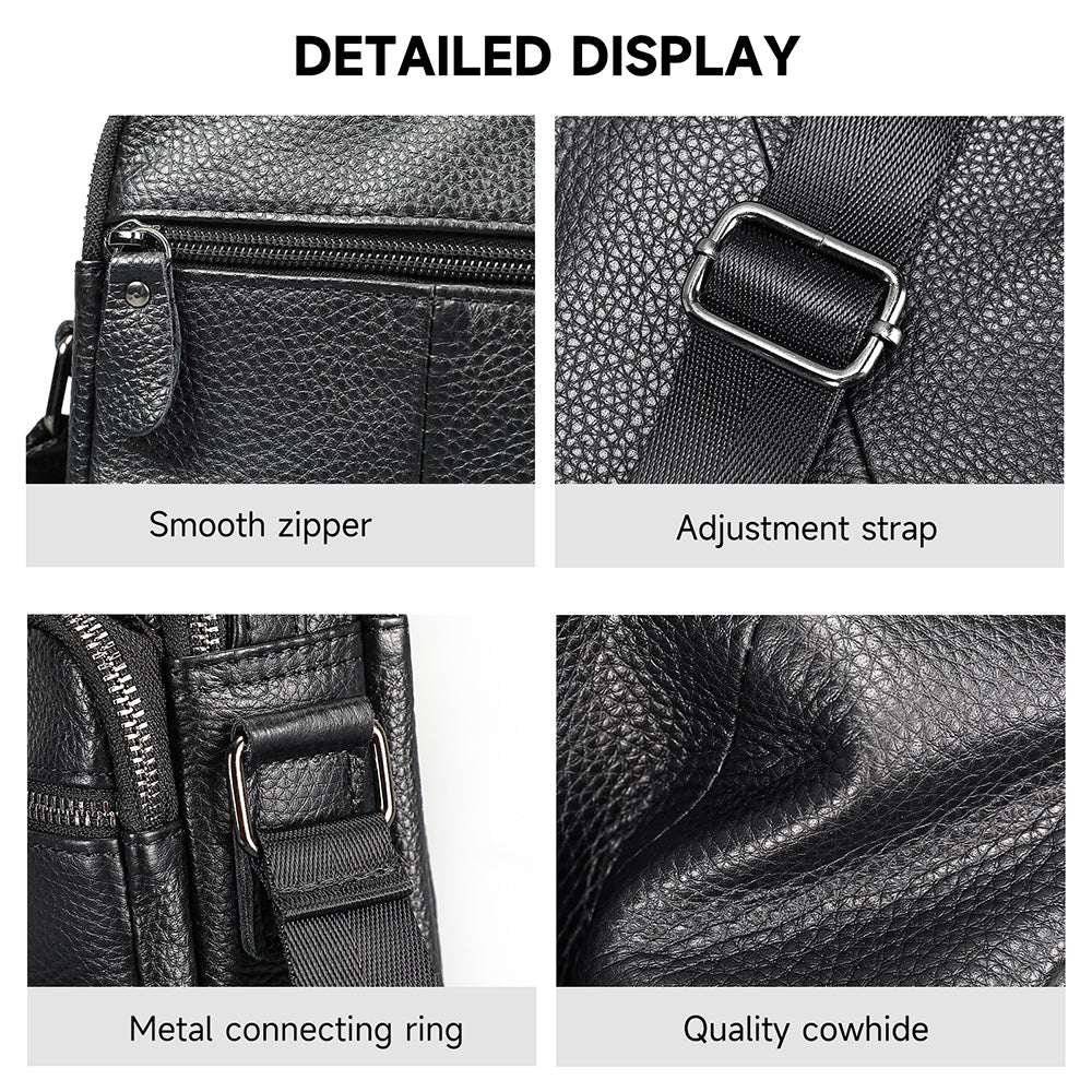 Crossbody Genuine Leather Bag for Men