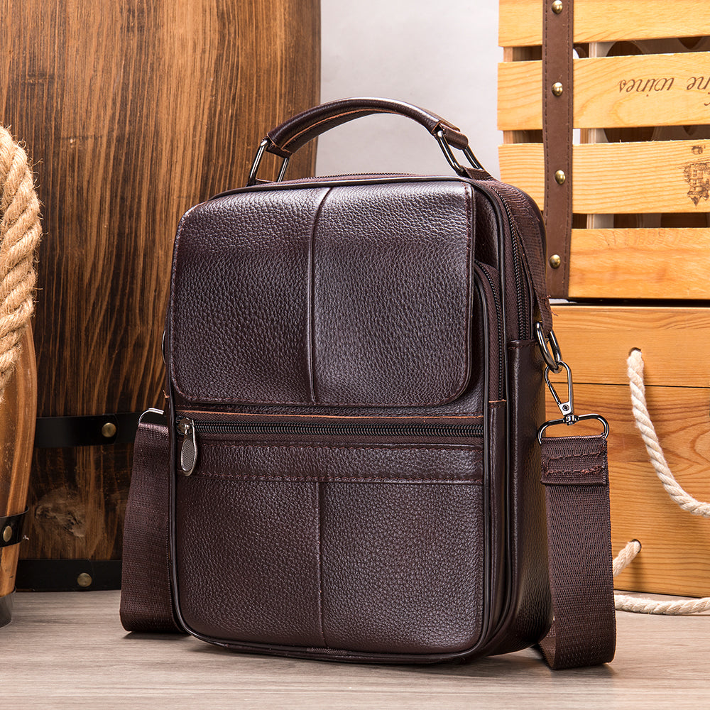 Men Genuine Leather Small Crossbody Bags