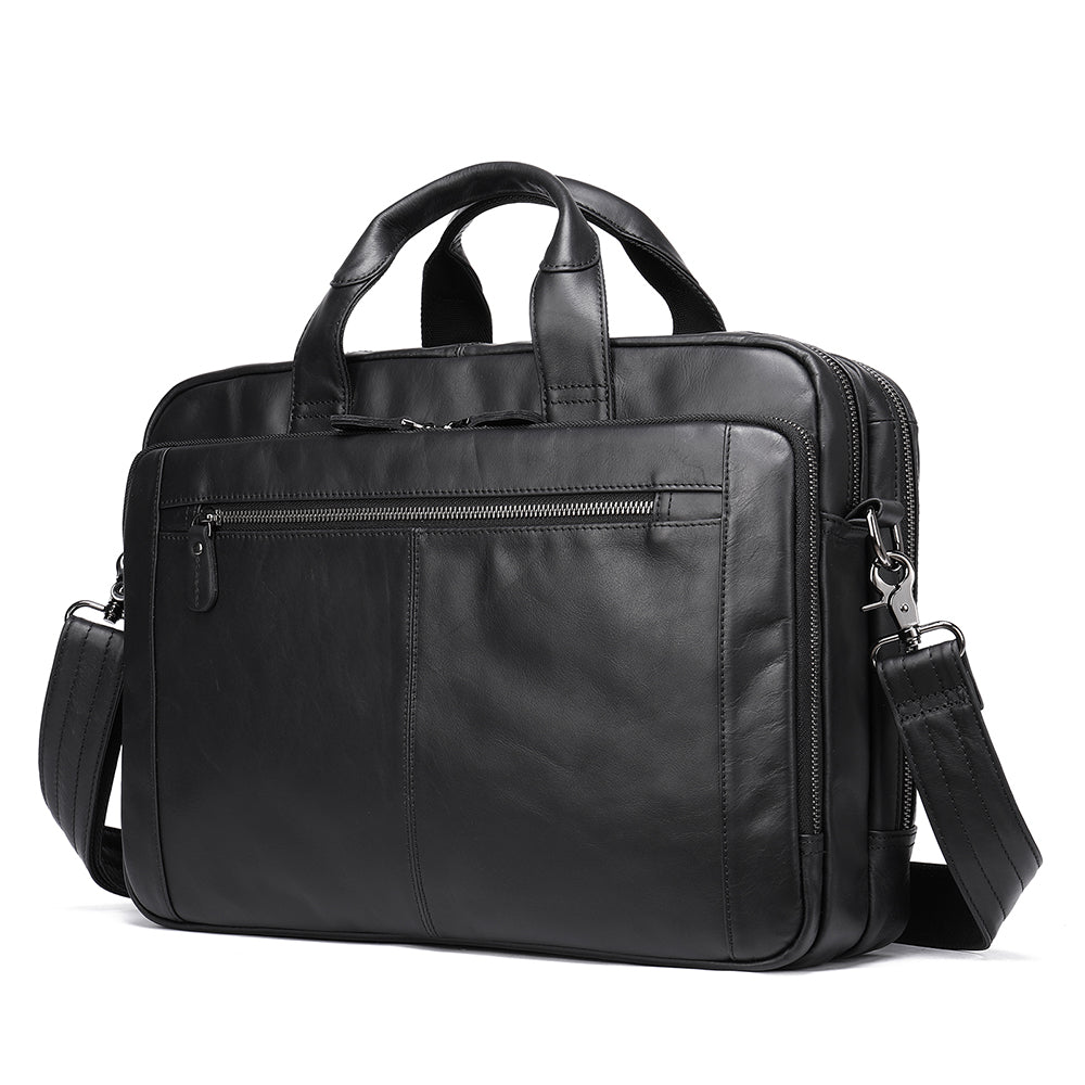 Men Genuine Leather Business Briefcase