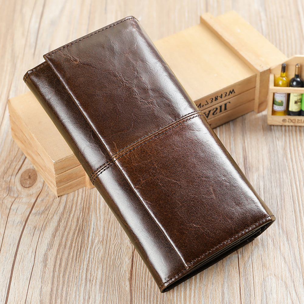 Men Genuine Leather Large Capacity Wallet
