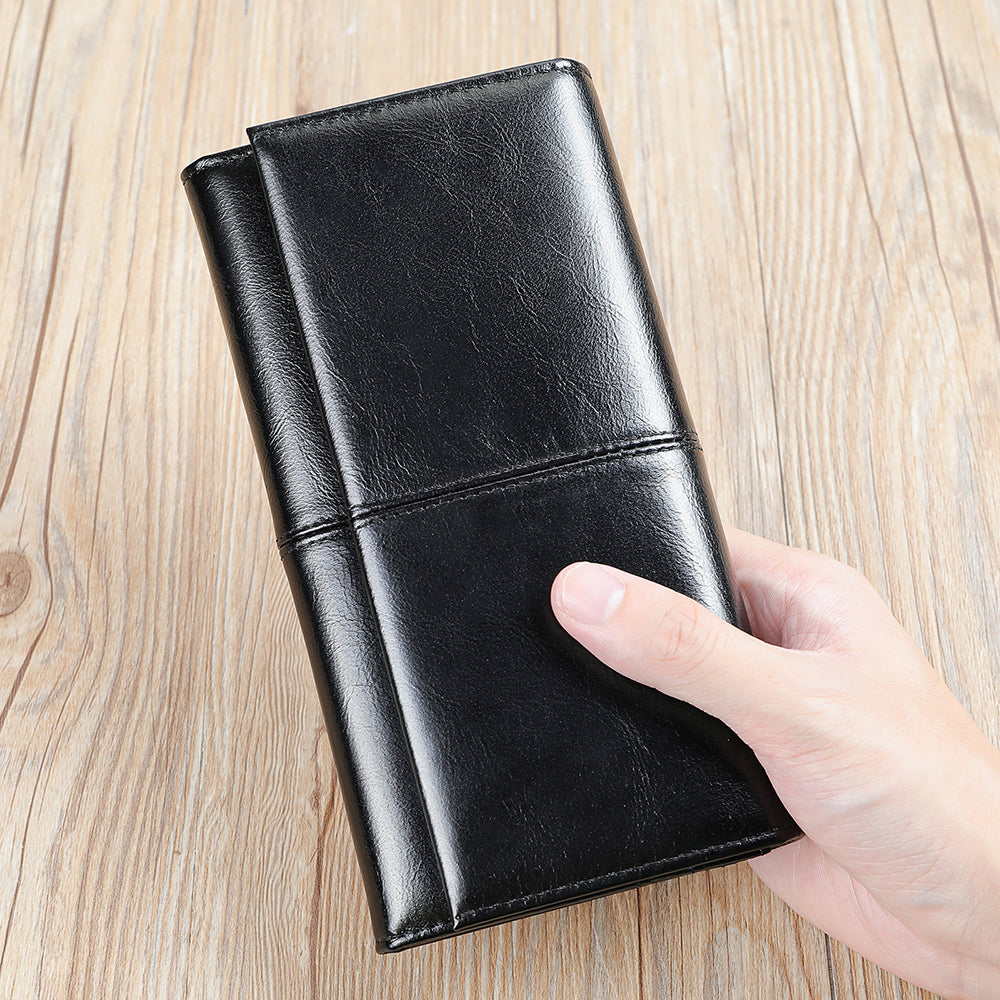 Men Genuine Leather Large Capacity Wallet