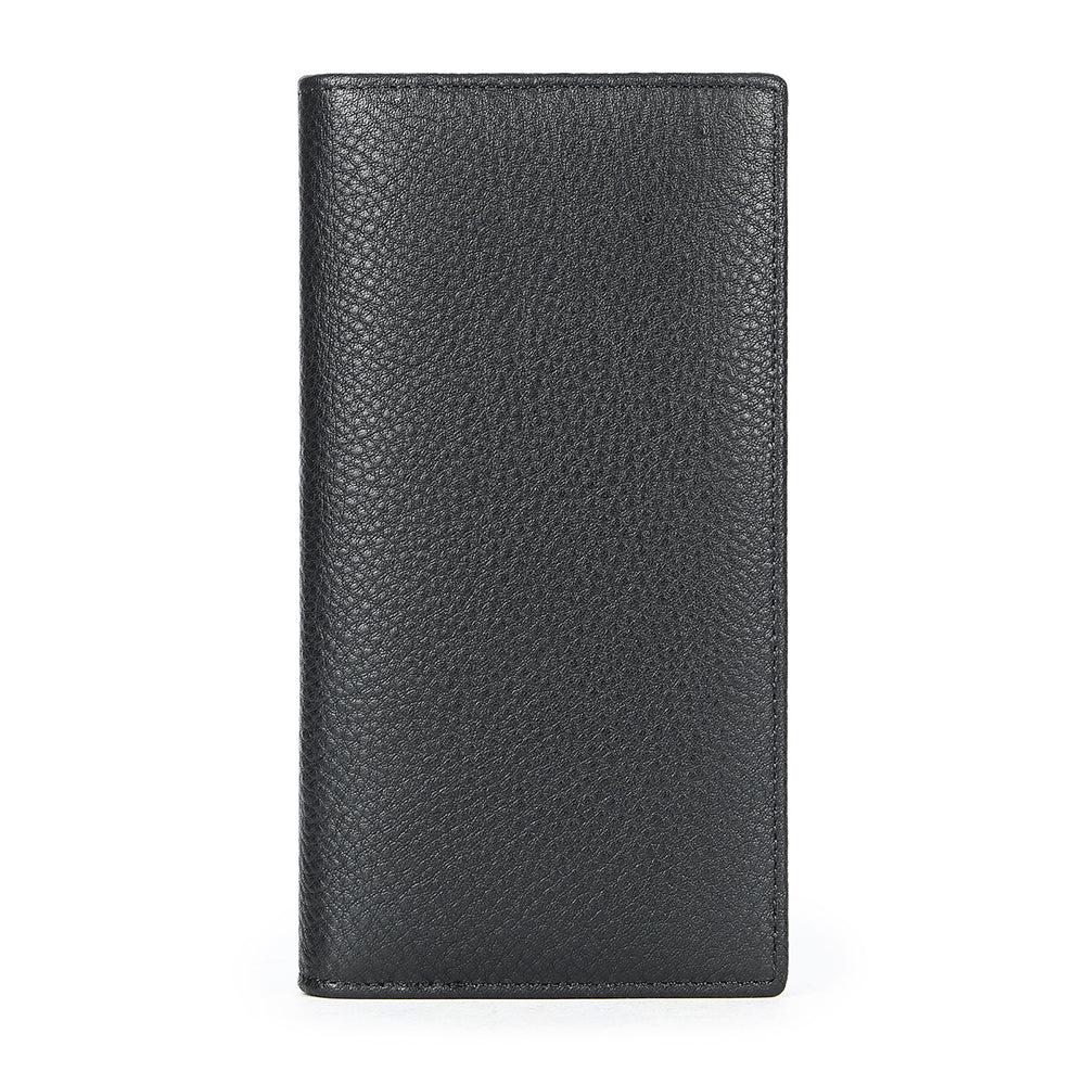 Crazy Horse Genuine Leather Men Long RFID Anti-theft Wallet