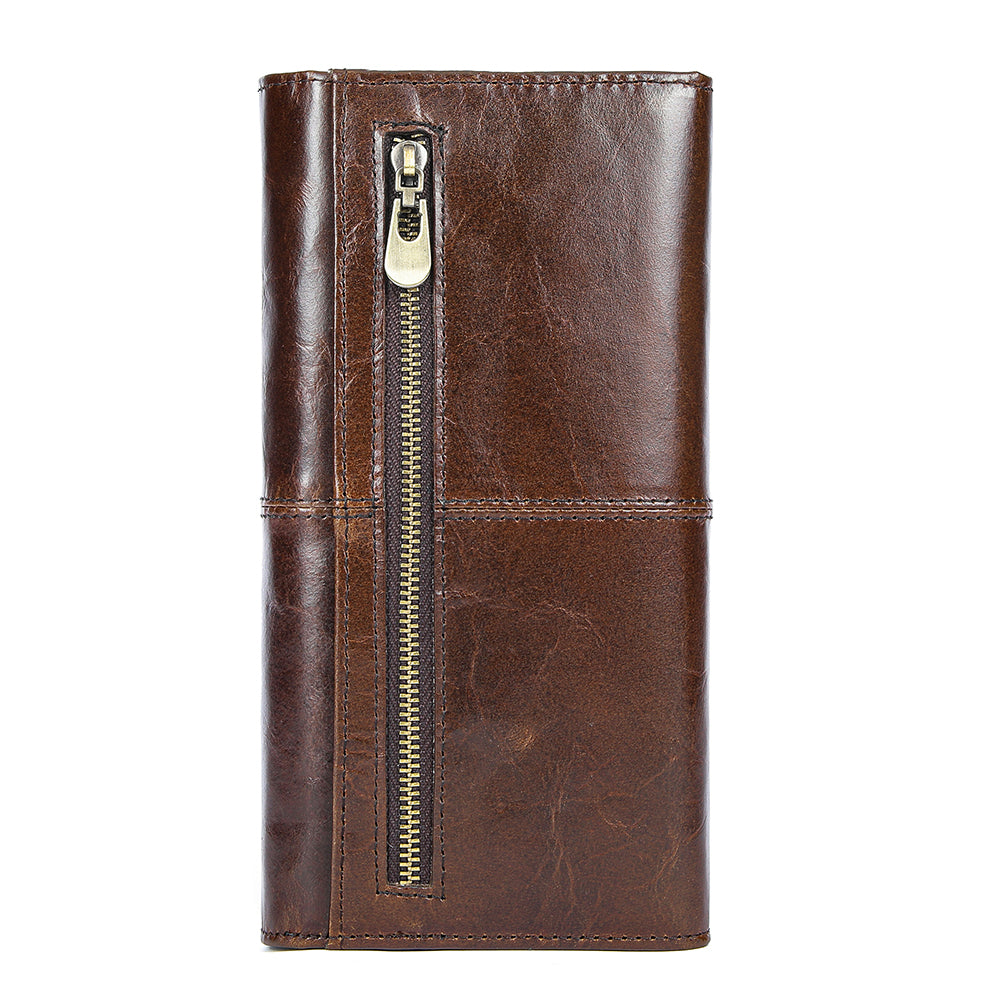 Men Genuine Leather Large Capacity Wallet