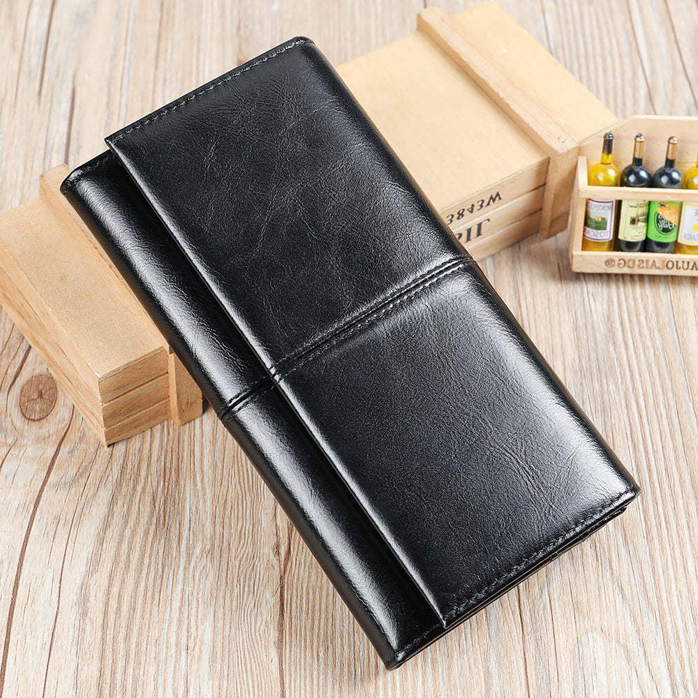 Men Genuine Leather Large Capacity Wallet