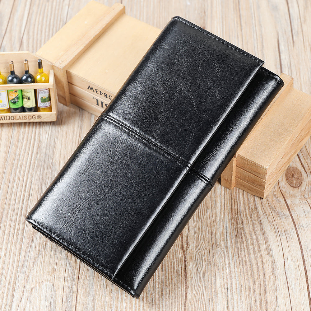 Men Genuine Leather Large Capacity Wallet