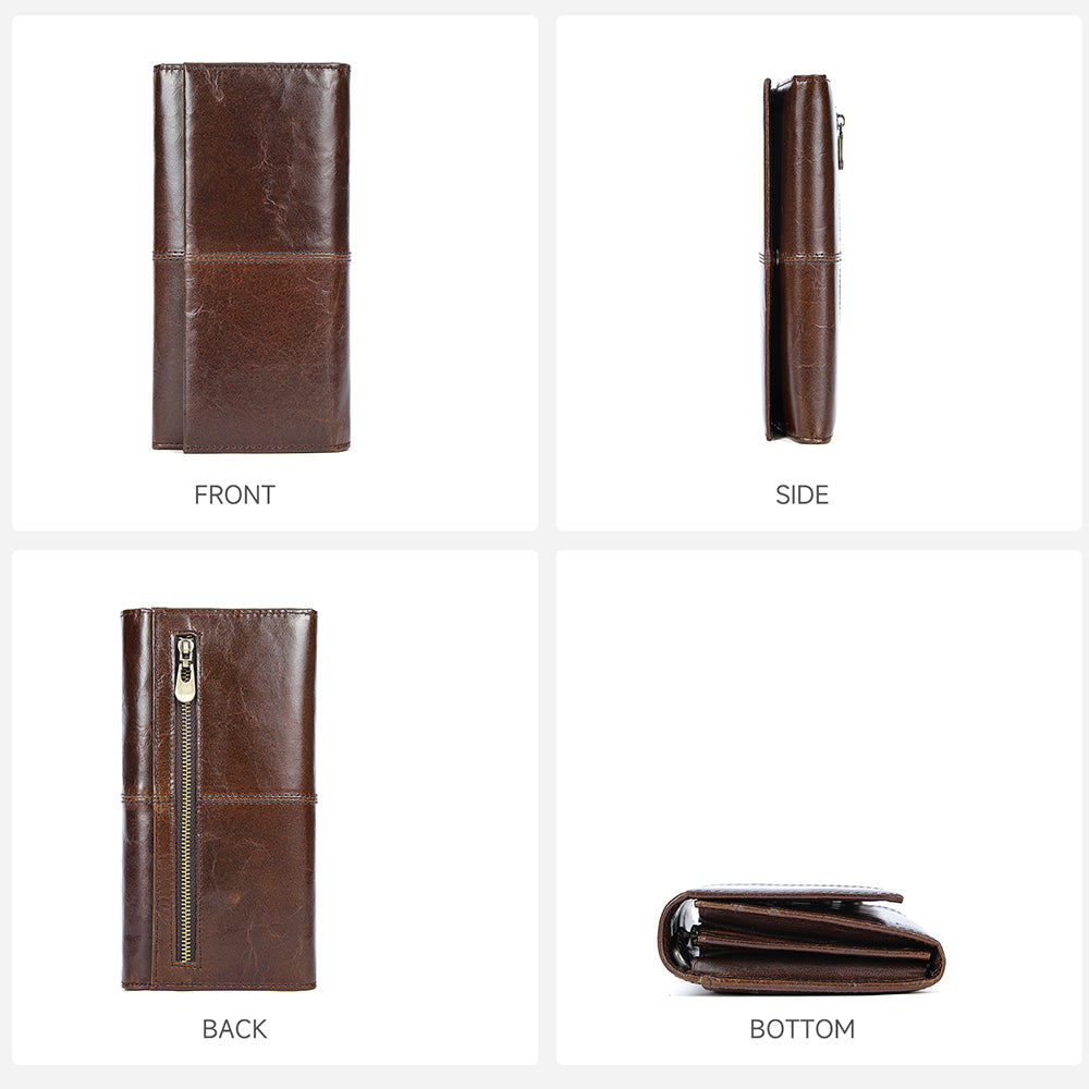 Men Genuine Leather Large Capacity Wallet