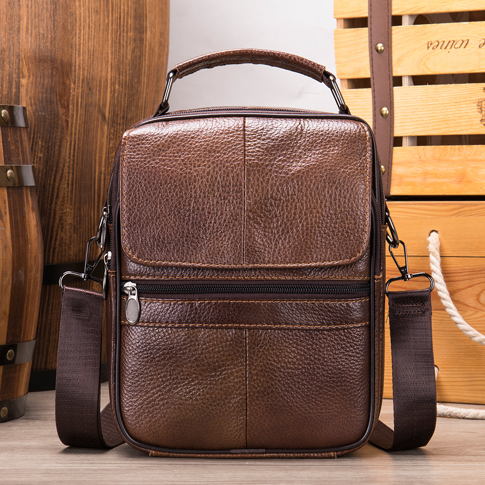 Men Genuine Leather Small Crossbody Bags