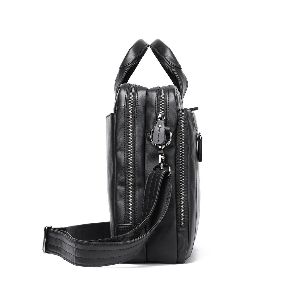 Men Genuine Leather Business Briefcase