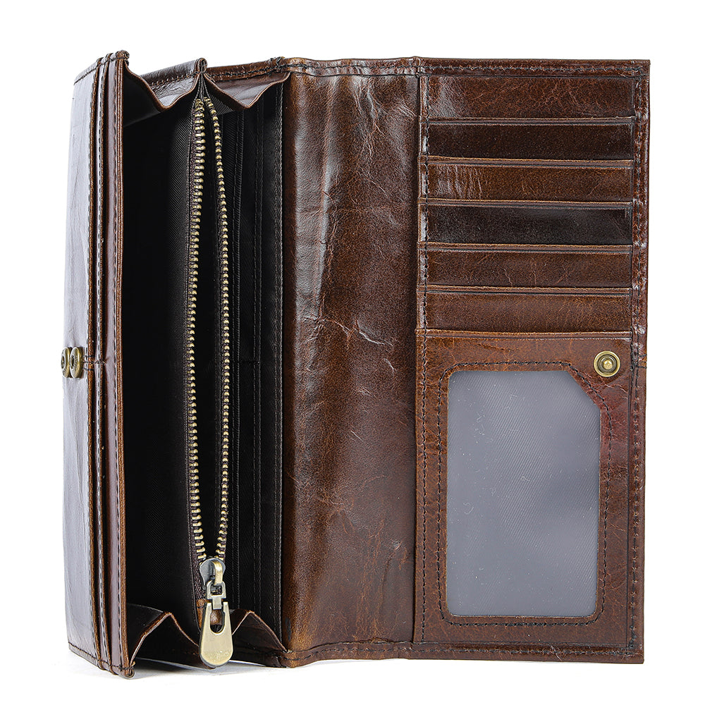 Men Genuine Leather Large Capacity Wallet
