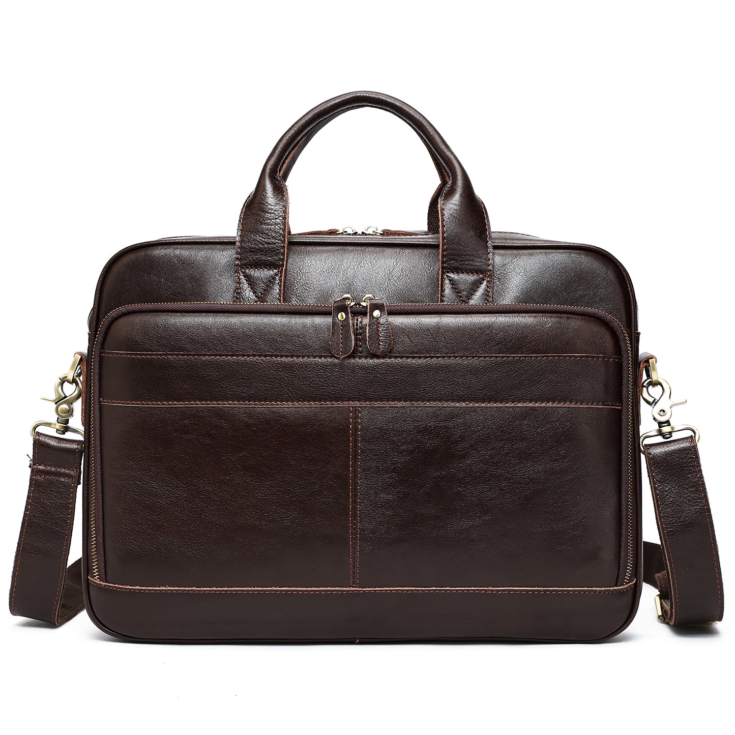 Men Genuine Leather Business Briefcase
