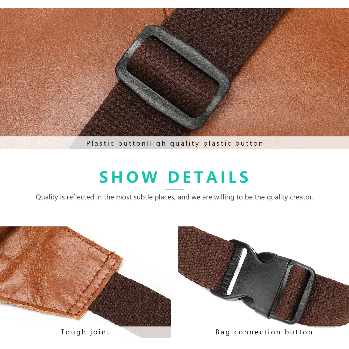 Cowhide Genuine Leather Waist Pouch Bag for Men and Women