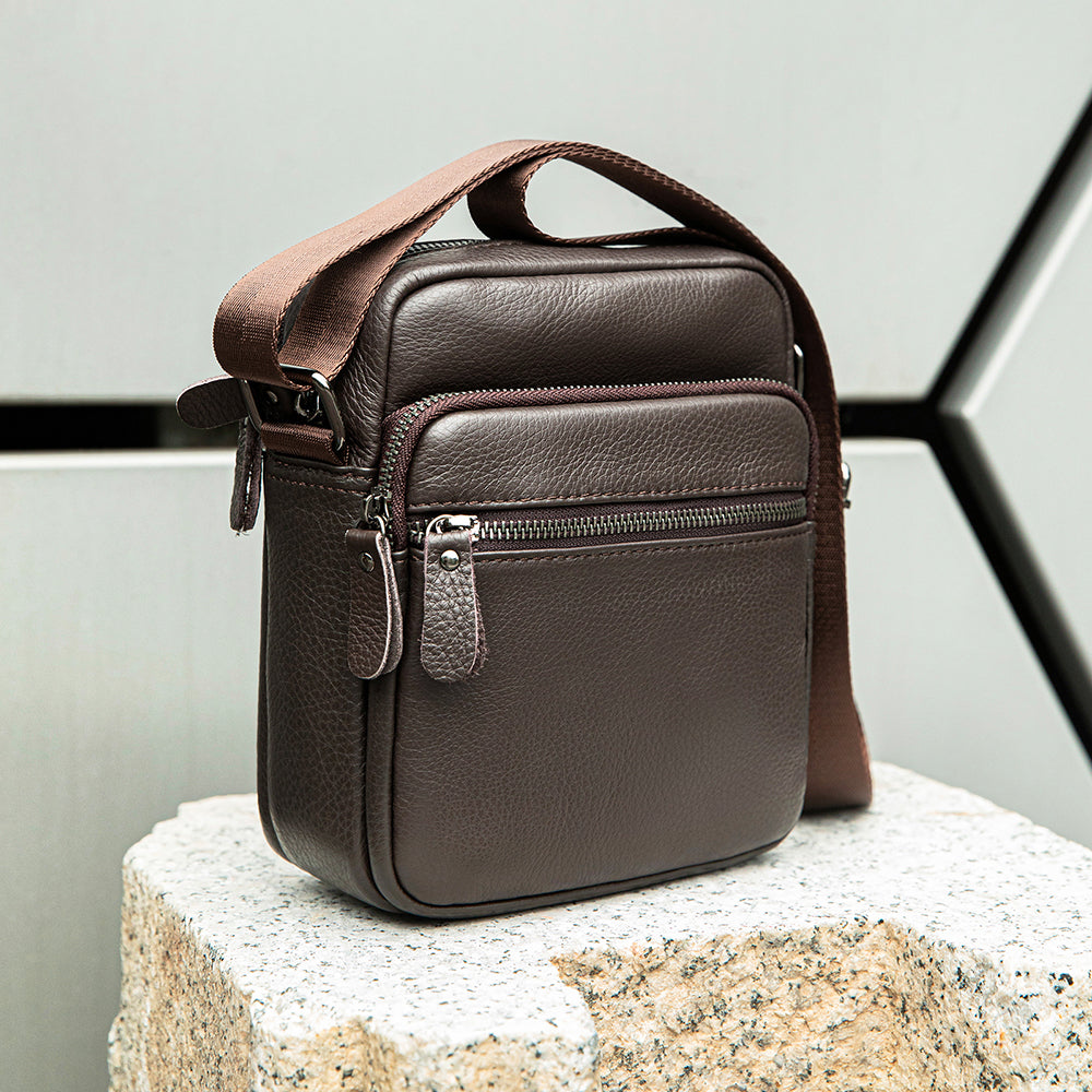 Crossbody Genuine Leather Bag for Men