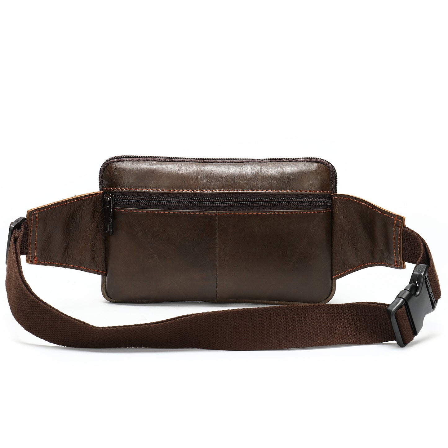 Cowhide Genuine Leather Waist Pouch Bag for Men and Women