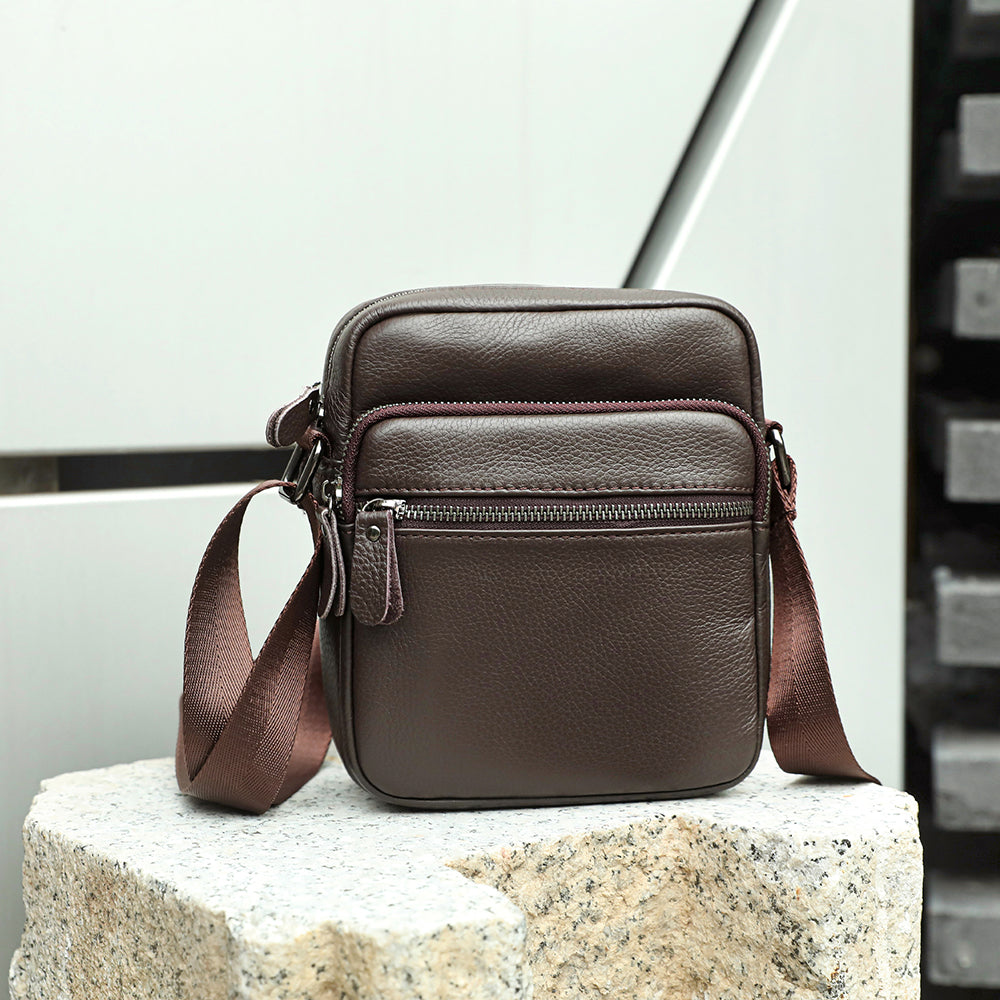 Crossbody Genuine Leather Bag for Men