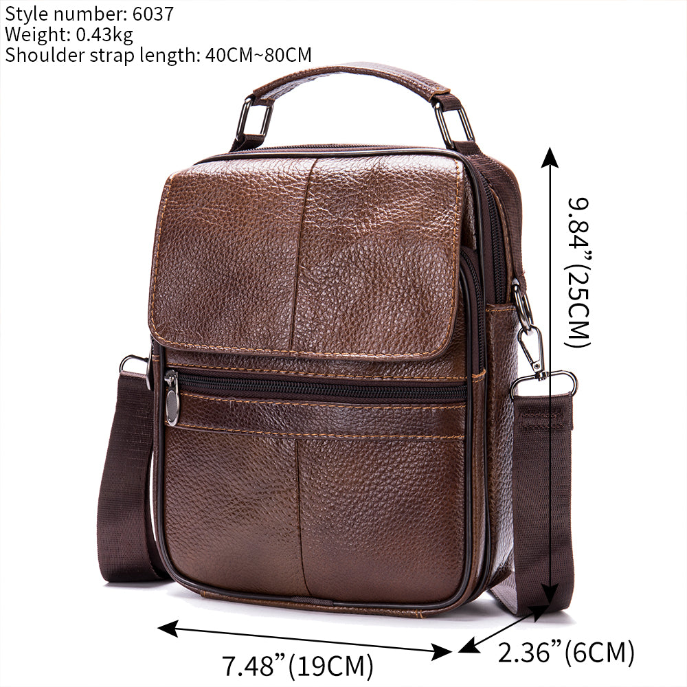 Men Genuine Leather Small Crossbody Bags