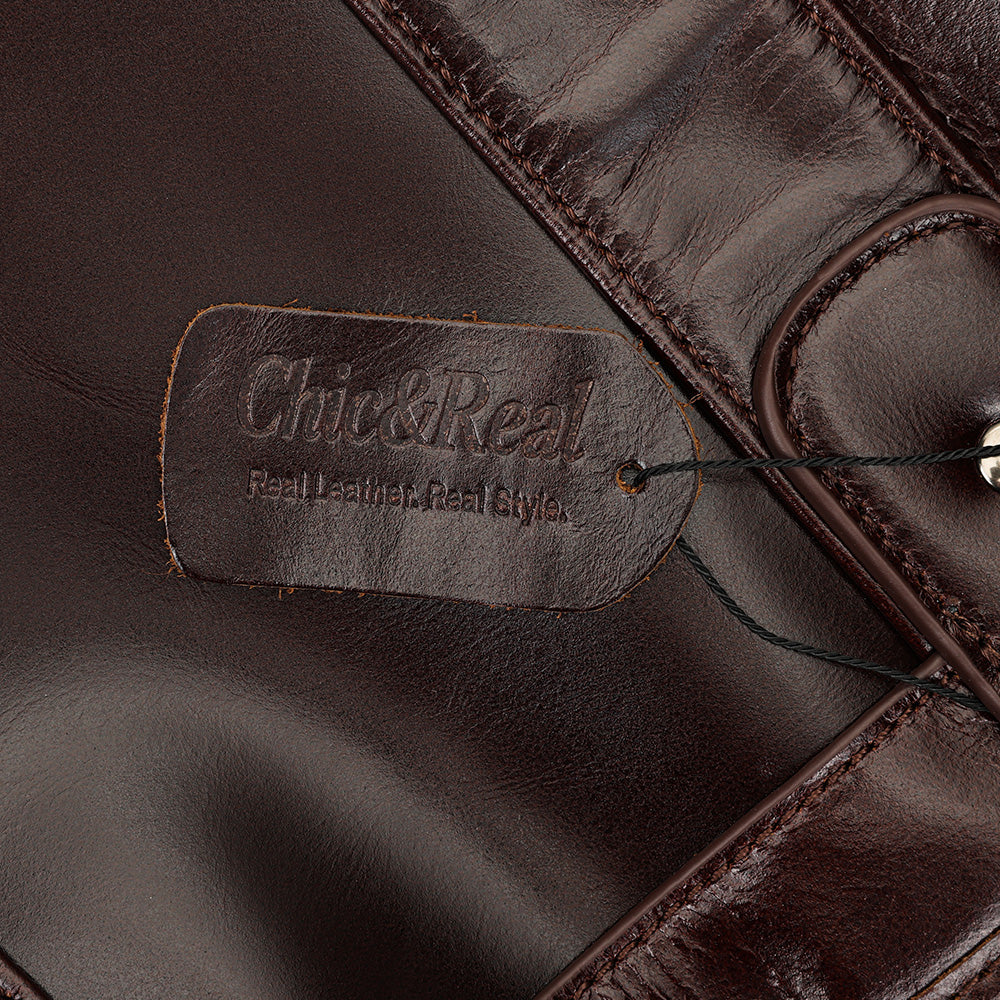 Men Genuine Leather Large Capacity Duffle Bag