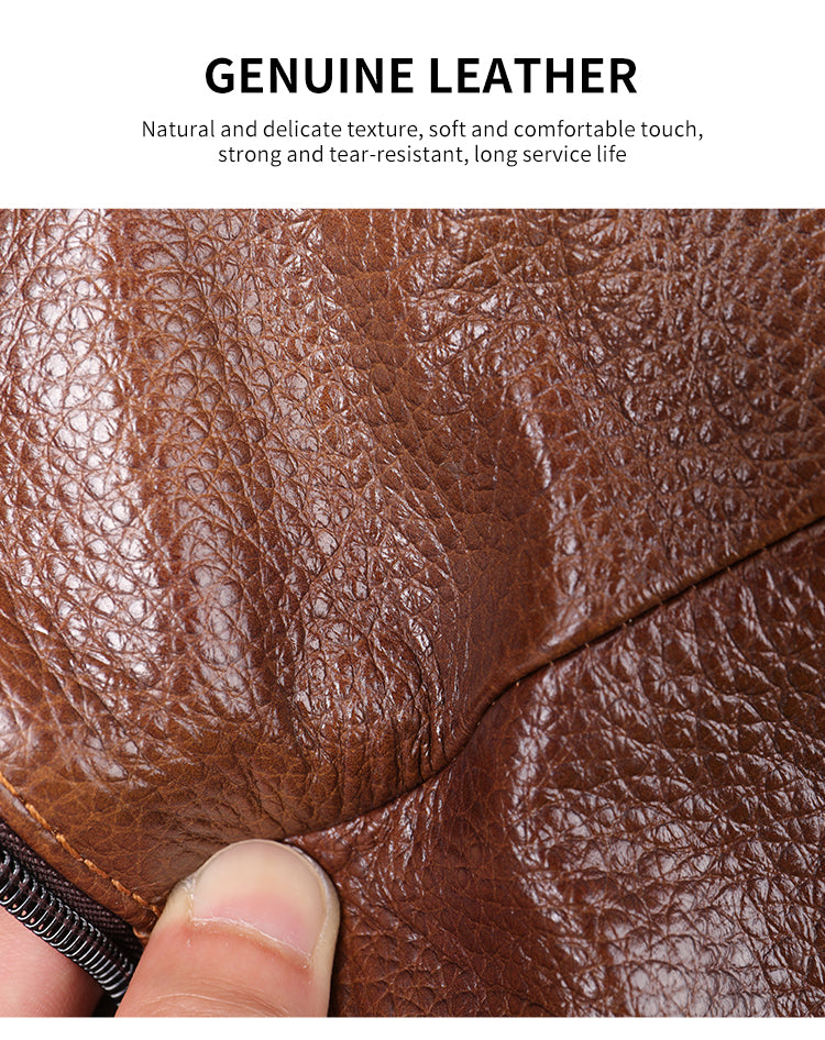 Men Genuine Leather Small Crossbody Bags